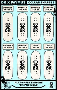 Image 3 of DK X FAYMUS COLLAB DECKS. PUT FULL FAYMÜS GRAPHIC NAME IN CHECKOUT NOTES!