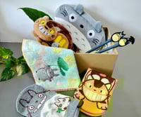 Image 2 of Studio Ghibli Themed Totoro Cat Bus Gift Box Gift Set. Totoro Socks Pencil Case Cat Bus Sling Bag 