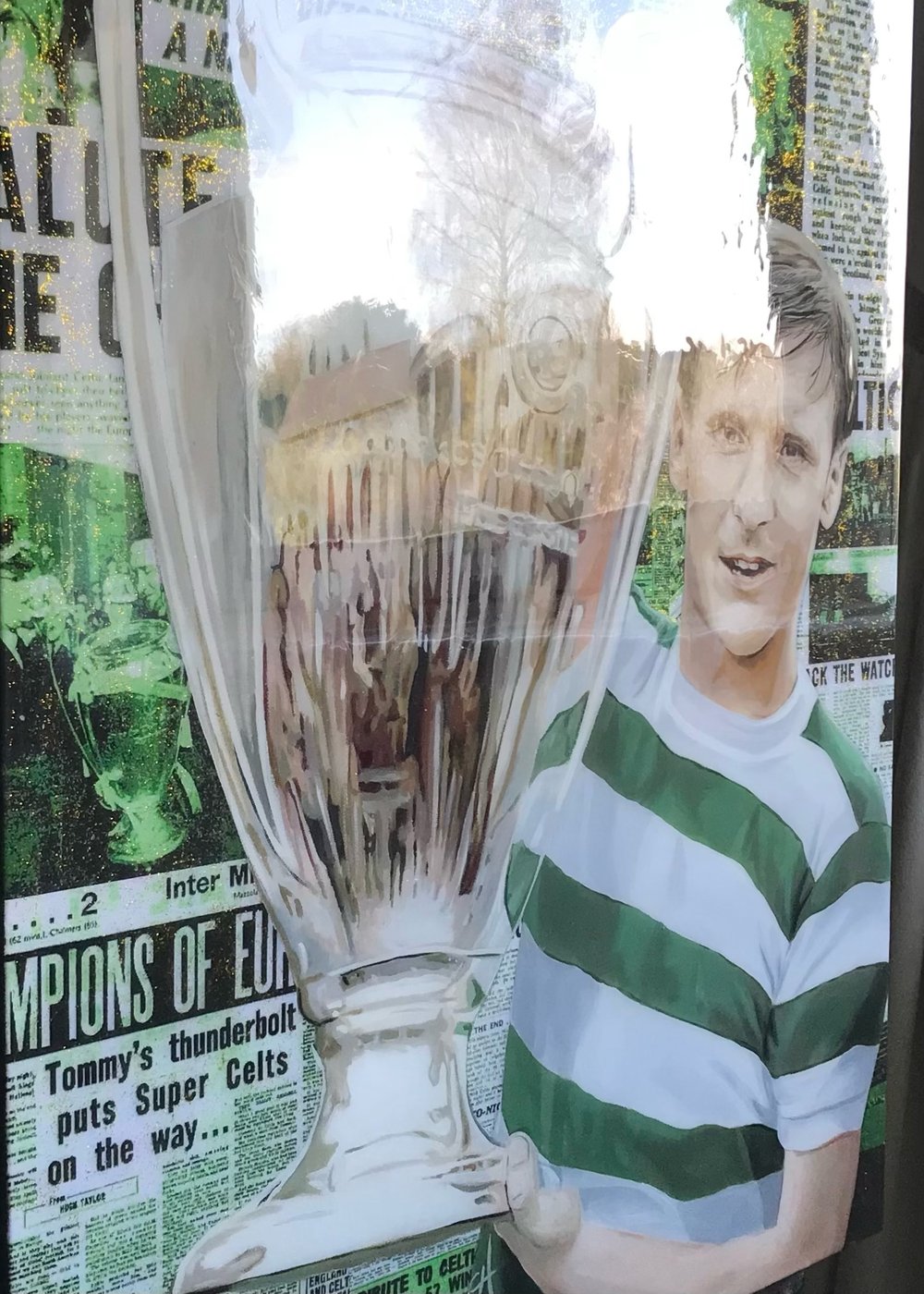 Image of Billy McNeill ‘Read All About It’ MIXED MEDIA RESIN ORIGINAL - UK ONLY