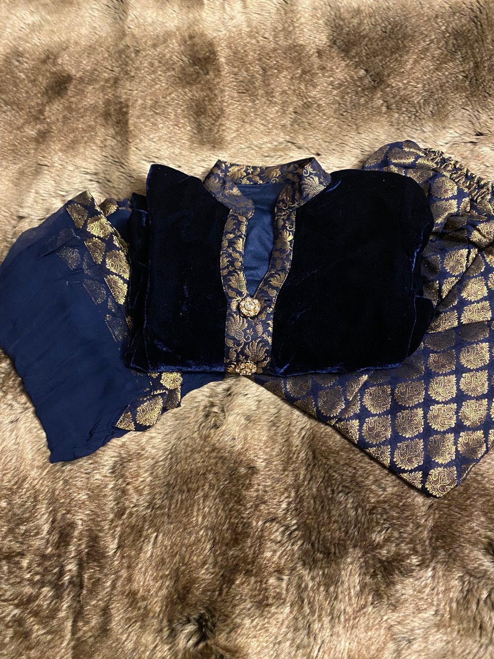 Velvet suit