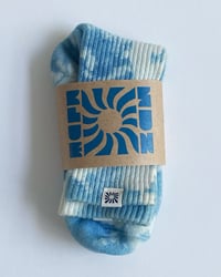 Image 1 of hemp crew sock *clouds*