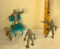 Image 2 of Marx Playset vintage repro Martian Figure Set 4”