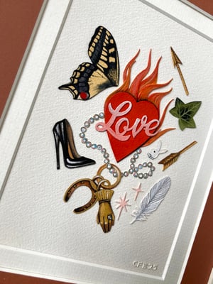 Image of Love Framed Cutouts Original
