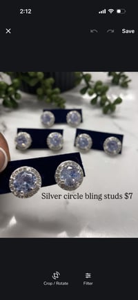 Image 2 of Silver studs PICK INSIDE2