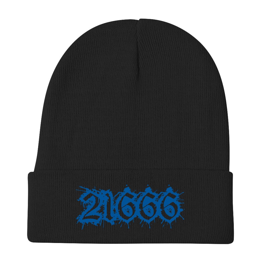 Royal Blue 21666 embroidered Beanie
