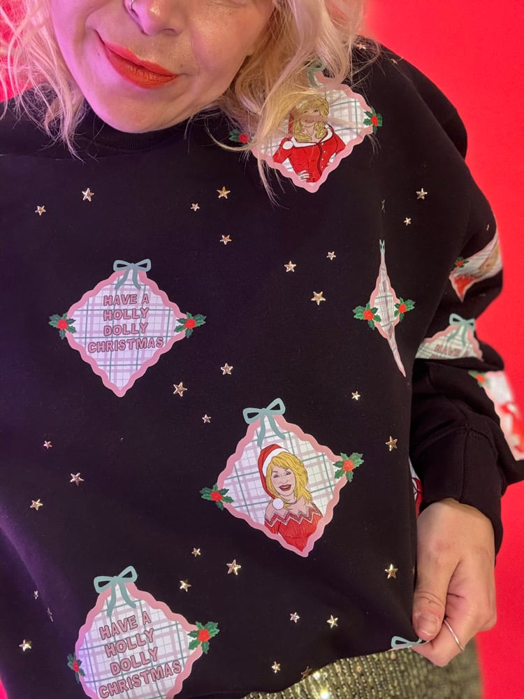 Image of The dollyest of them all Dolly Parton Christmas jumper