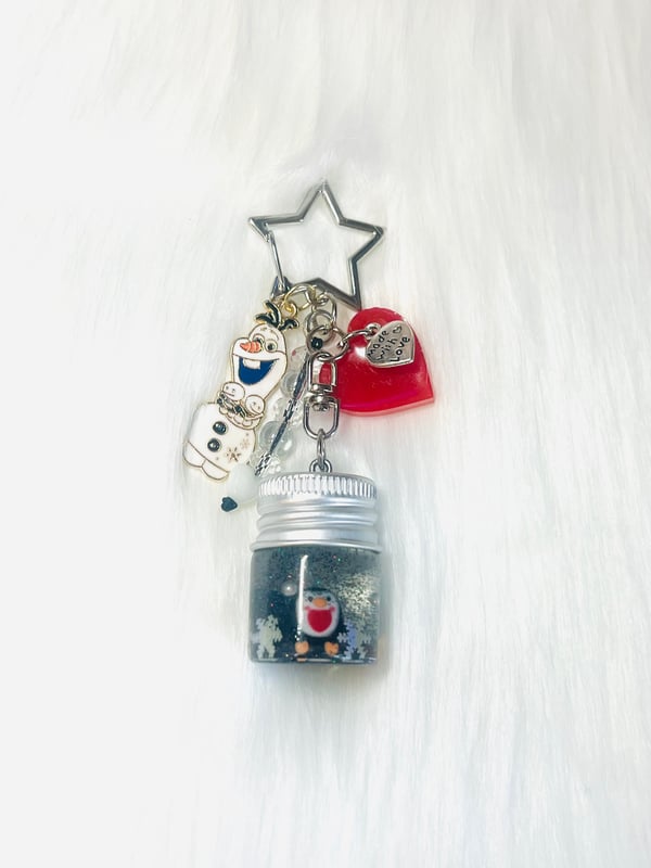 Image of Cute Olaf inspired keychain