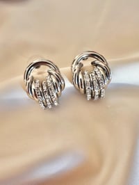 Image 3 of Diamond Bubble Earrings