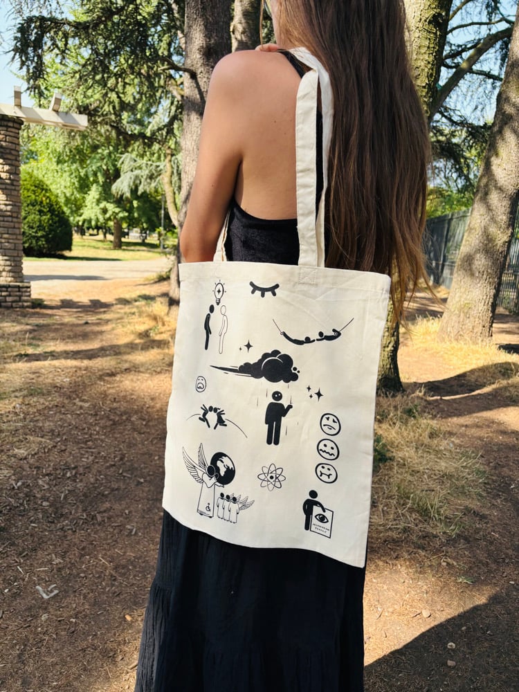 Image of Totebag Sérigraphié – Black Icône 