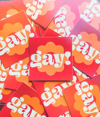 Image 1 of Gay! Flower Sticker