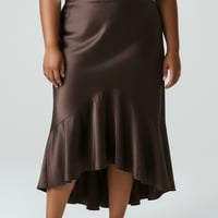 Image 1 of LAUREN RALPH LAUREN SILK SKIRT