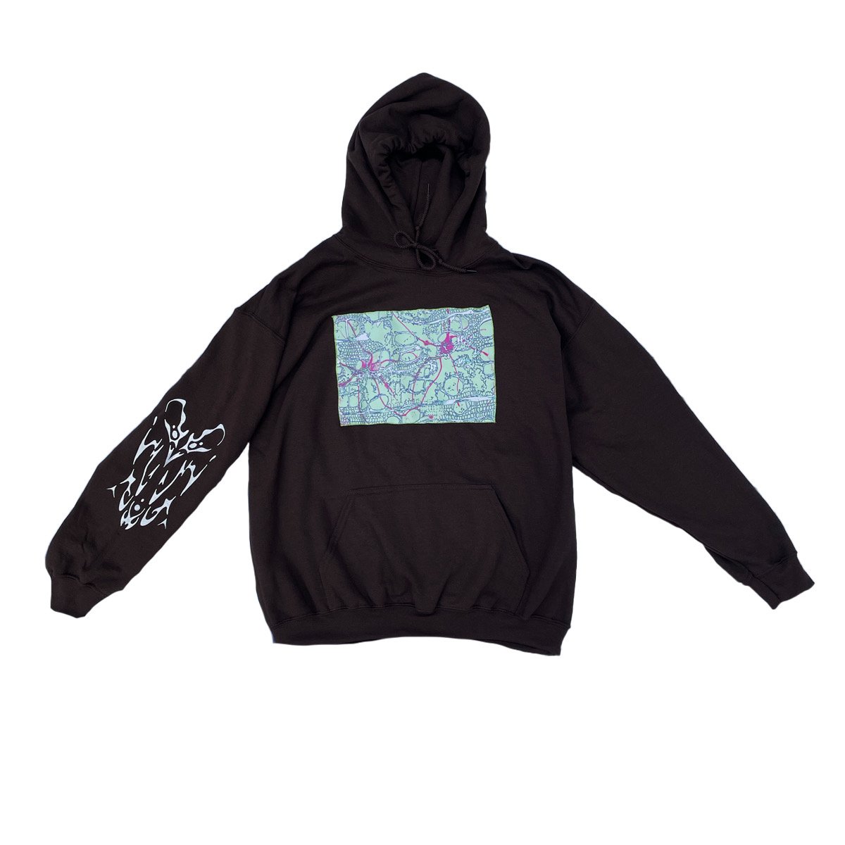 Image of Brown patch hoodie 