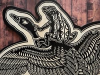 Image 3 of Frog/Duck Woodcut 