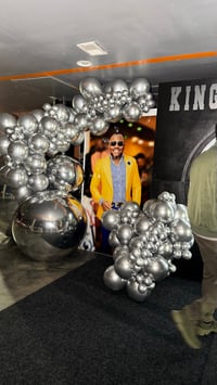 Image 2 of King of Nightlife Birthday Backdrop 