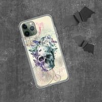 Image 4 of Steampunk Goth Colorful Skull/Butterflies Clear Case for iPhone®