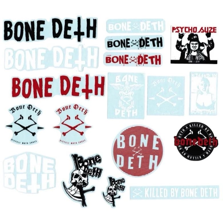 Image of Bone Deth Sticker Pack (18 stickers)