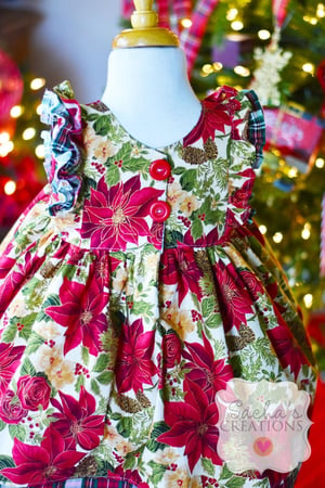 Image of Holiday Floral Clara Dress