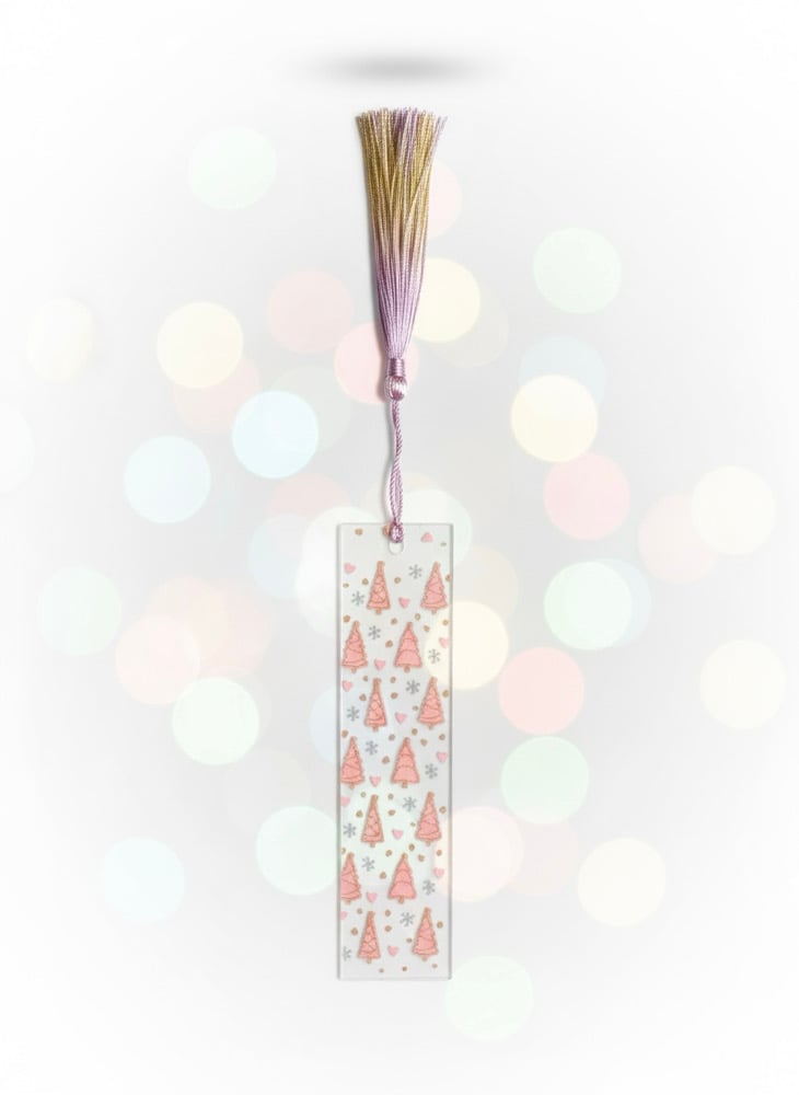 Image of Holiday Printed Bookmark w tassels