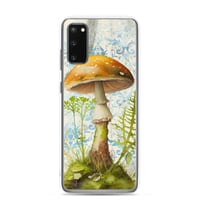 Image 22 of Gorgeous Blue Filigree and Orange Mushroom Fungus Clear Case for Samsung®