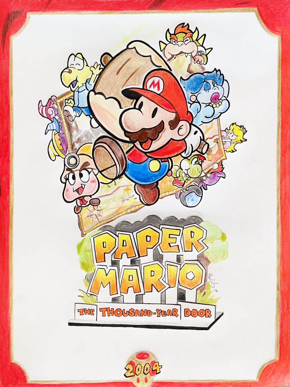 Image of “Return to Rogueport.” PAPER MARIO: THE THOUSAND YEAR DOOR Art Print