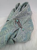 Image 3 of Scarf Accessory Emerald Valley Turquoise