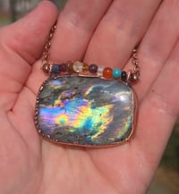Image 1 of Labradorite beaded necklace