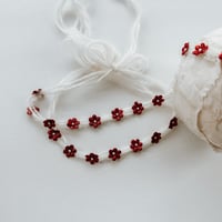 Image 3 of Dainty Daisy - Festive Red