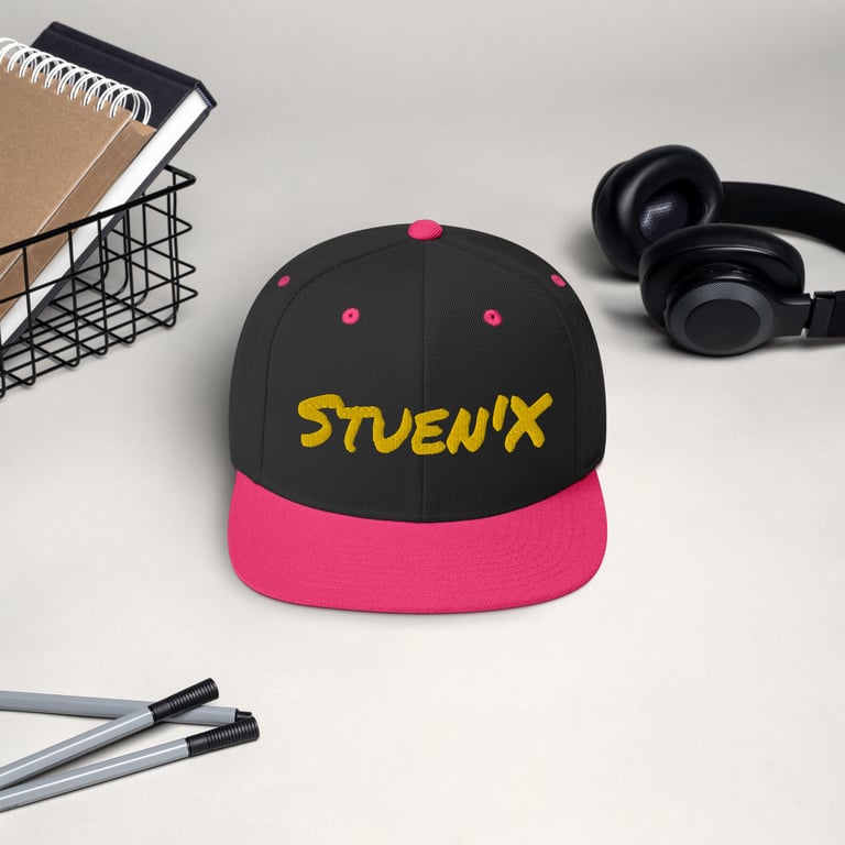 Stuen'X In Yellow Snapback Hat Image 3