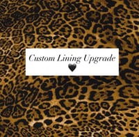 Image 1 of Custom Lining Upgrade – Add On Only 🖤