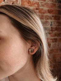 Image 1 of Heart Paw Stud Earrings