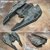 Image 1 of Star Wars X-Wing 1/270 Sith Fury Infiltrator 8” 14k 3D