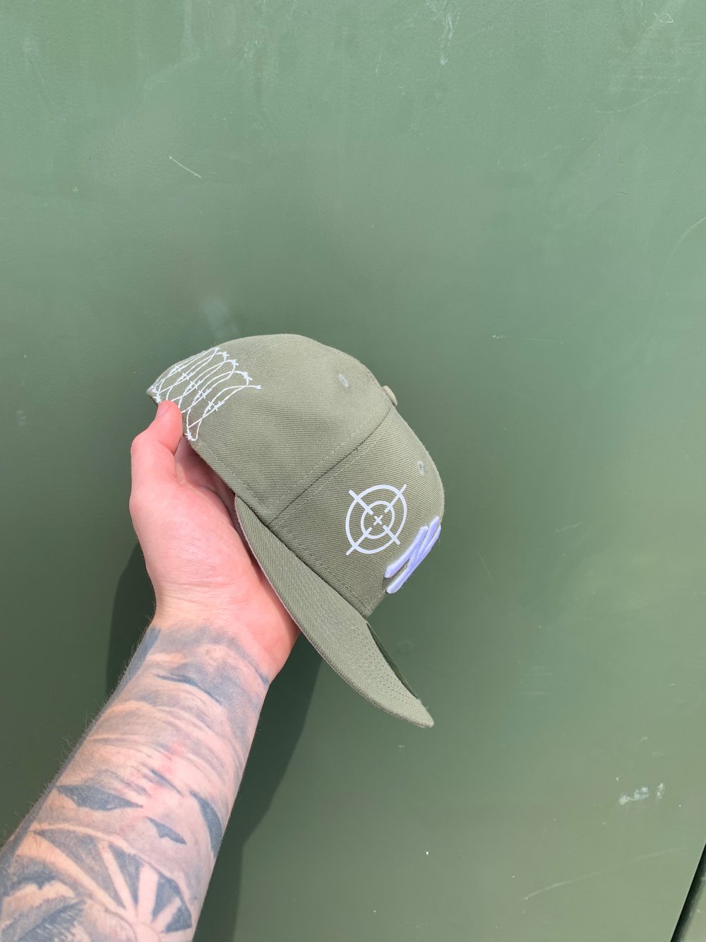 Image of OLIVE NY CUSTOM FITTED CAP