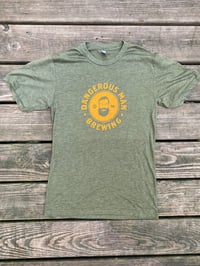 Image 4 of Army Green DM Logo  tee - unisex