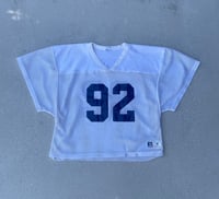 Image 1 of 80’s RUSSELL CROPPED MESH JERSEY / SIZE LARGE