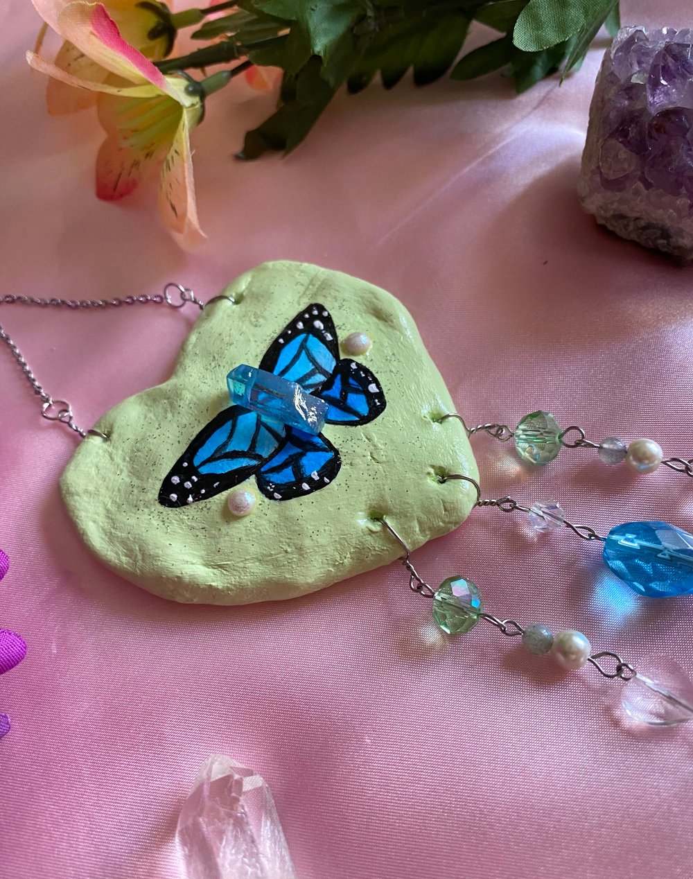 Image of Blue Butterfly Wall Hanging 