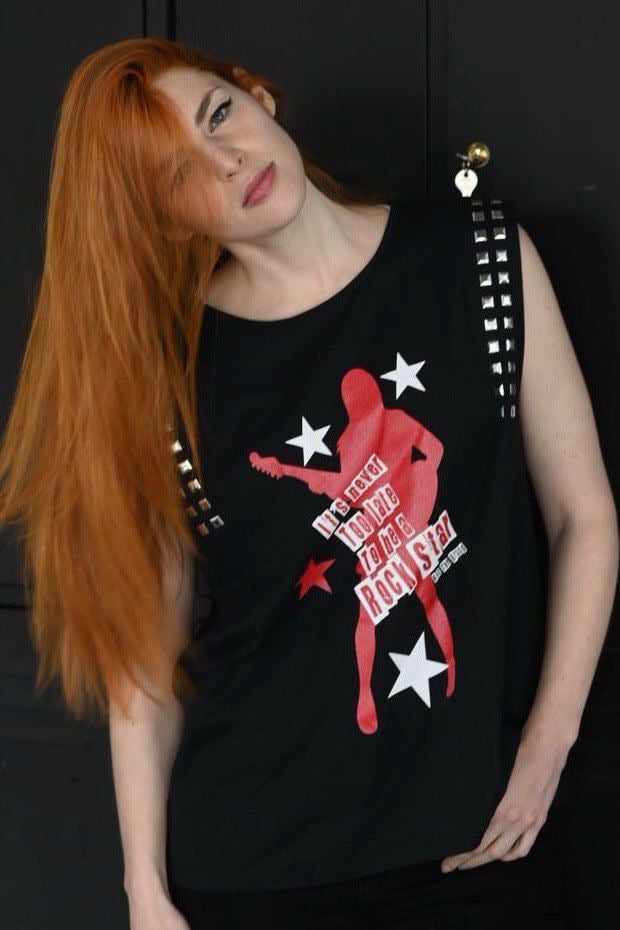 Image of CAMISETA ELECTRIC GIRL NEGRA
