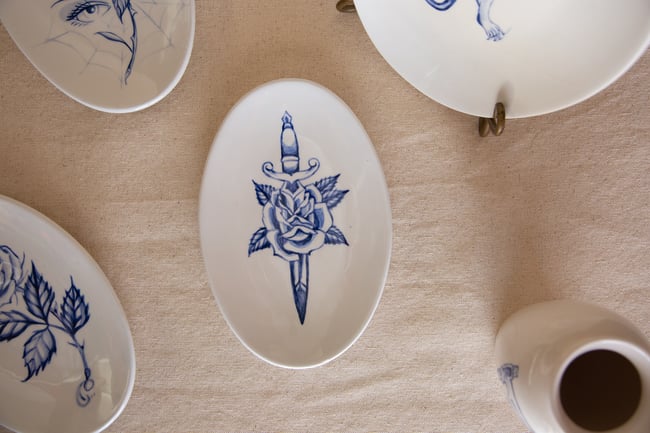 Dagger Rose Plate 