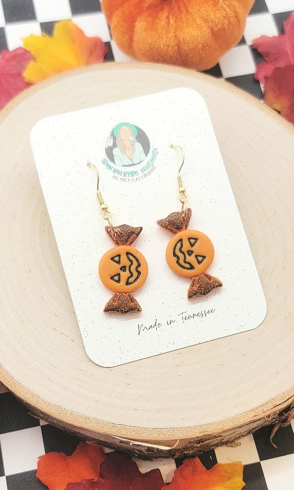 Image of Jack-o-Lantern Candy Dangles