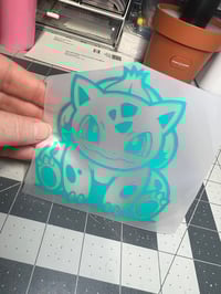 Bulbasaur sitting decal