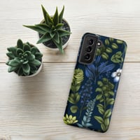 Image 19 of Art Nouveau Inspired Blue Boho Floral Tough case for Samsung®