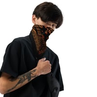 Image 2 of DOC / Prison Orange Bandana - Orange on Black