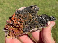 Image 3 of Vanadinite On Black Barite Specimen #2121