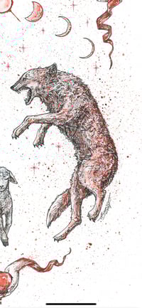 Image 2 of Twilight - The Lion, The Lamb and The Wolf 11x14 Signed Print