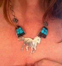 Image 3 of Horsing around necklace 