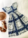 Ready Made Sizes 8 & 10 Blue and White Vintage T Dress with Free Postage 