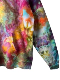 Image 4 of L Unisex Comfort Wash Hoodie in Bright Bloom Ice Dye