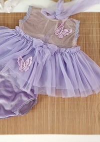 Image 2 of Sitter girls set April | age 9-12 months | lilac | cake smash