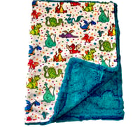 Image 2 of Car Seat Dragon Blanket Minky