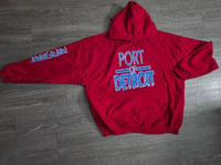 Image 2 of Retro Red PORT OF DETROIT Hoodie