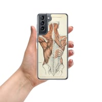 Image 5 of Antique Anatomical Illustration Human Posterior Musculature Clear Case for Samsung®